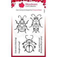 Woodware Clear Stamps Cute Bugs | Set of 6