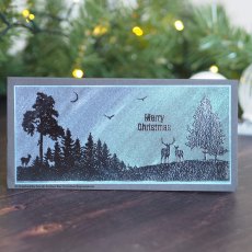 Creative Expressions Designer Boutique Collection Rubber Stamp Moonlit Gathering
