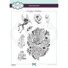Creative Expressions Designer Boutique Collection Clear Stamp Wild & Free