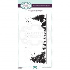 Creative Expressions Designer Boutique Collection Rubber Stamp Stargazing