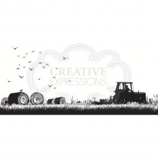 Creative Expressions Designer Boutique Collection Rubber Stamp Harvest Time