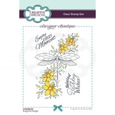 Creative Expressions Designer Boutique Collection Clear Stamp Dragonfly Delight