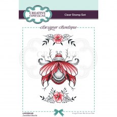 Creative Expressions Designer Boutique Collection Clear Stamps Jewelled Beetle