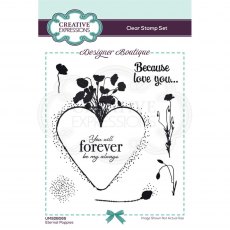 Creative Expressions Designer Boutique Collection Clear Stamps Eternal Poppies