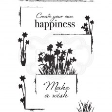 Creative Expressions Designer Boutique Collection Clear Stamps Delicate Daffodils