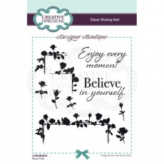 Creative Expressions Designer Boutique Collection Clear Stamp Rose Trail | Set of 10