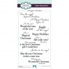 Creative Expressions Designer Boutique Collection Clear Stamp Most Wonderful Time Of The Year