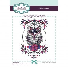 Creative Expressions Designer Boutique Collection Clear Stamp Owl Be There For Twit Twoo