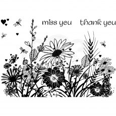 Creative Expressions Designer Boutique Collection Clear Stamp Wild Flowers