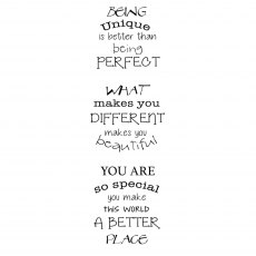 Woodware Clear Stamps You Are... | Set of 3
