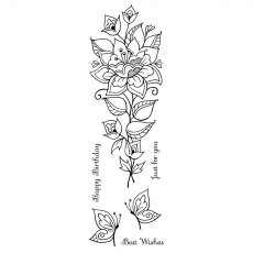 Woodware Clear Stamps Persian Flower | Set of 6
