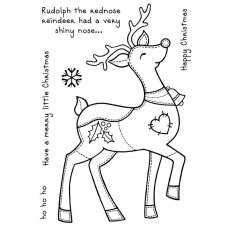 Woodware Clear Stamps Patch Reindeer | Set of 6