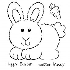 Woodware Clear Stamps Hoppy Bunny | Set of 4