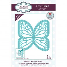 Sue Wilson Craft Dies Shaped Card Collection Butterfly | Set of 3