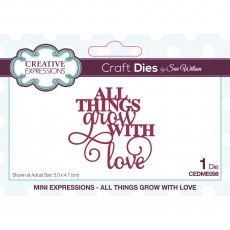 Sue Wilson Craft Dies Mini Expressions Collection All Things Grow With Love