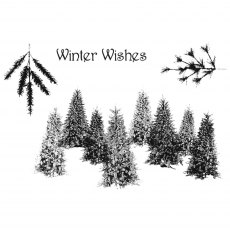 Woodware Clear Stamps Winter Wishes | Set of 3