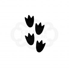 Woodware Clear Stamps Festive Fuzzies Mini Penguin Feet | Set of 4
