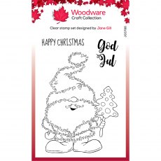 Woodware Clear Stamps Festive Fuzzies Mr Tomte | Set of 3