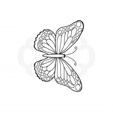 Woodware Clear Stamps Mini Wings Marsh Fritillary