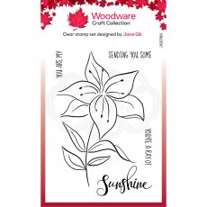 Woodware Clear Stamps Lily Sketch | Set of 5