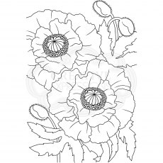 Woodware Clear Stamps Poppies
