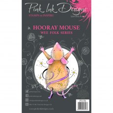 Pink Ink Designs Clear Stamp Hooray Mouse