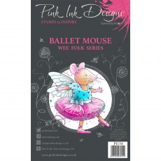 Pink Ink Designs Clear Stamp Ballet Mouse | Set of 3