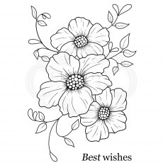 Woodware Clear Stamps Petal Trio | Set of 2