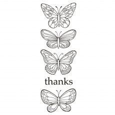 Woodware Clear Stamps Butterflies | Set of 5