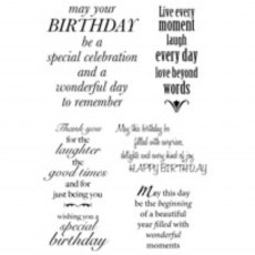 Woodware Clear Stamps Magic Delightful Verse | Set of 6