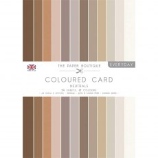 The Paper Boutique Everyday Coloured Card Neutrals | A4