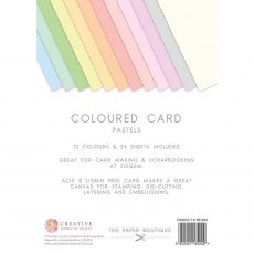 The Paper Boutique Everyday A4 Coloured Card Pastels | 24 sheets