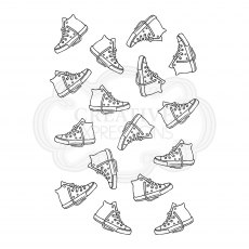 Woodware Clear Stamps Sneaker Background