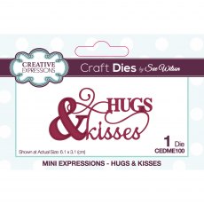Sue Wilson Craft Dies Mini Expressions Collection Hugs & Kisses