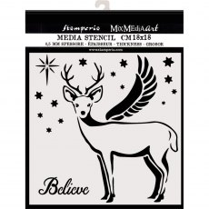Stamperia Thick Stencil Deer (Xmas)