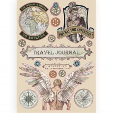 Stamperia Coloured Wooden Frame Sir Vagabond Travel Journal