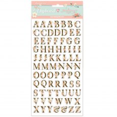 Stamperia Adhesive Chipboard Love Story Alphabet