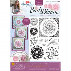 Angela Poole Clear Stamp Set Perfect Peonies | Set of 24
