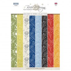 Bree Merryn Feathered Friends A4 Decorative Papers | 16 sheets