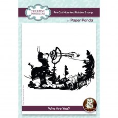 Creative Expressions Paper Panda Rubber Stamp Who Are You?
