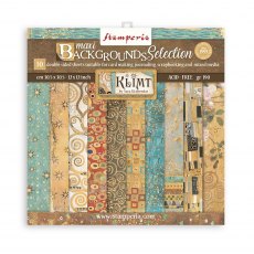 Stamperia Paper Pad Klimt Maxi Background Selection | 12 x 12 inch