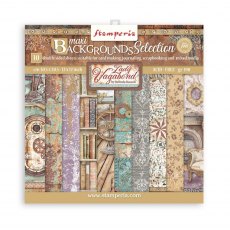 Stamperia Paper Pad Lady Vagabond Lifestyle Maxi Background Selection | 12 x 12 inch
