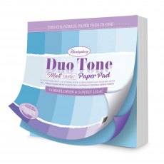Hunkydory Duo Tone 8 x 8 inch Paper Pad Matt-tastic Cornflower & Lovely Lilac | 48 sheets