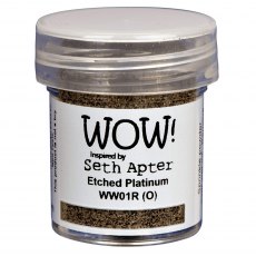 Wow Mixed Media Embossing Powder Etched Platinum by Seth Apter | 15ml