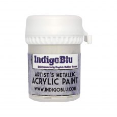 IndigoBlu Artists Metallic Acrylic Paint Snow White | 20ml
