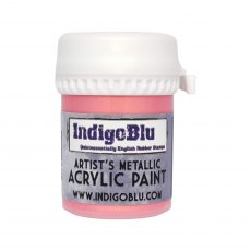 IndigoBlu Artists Metallic Acrylic Paint Pink Gin | 20ml