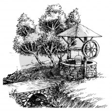 Two Jays Clear Stamp Wishing Well