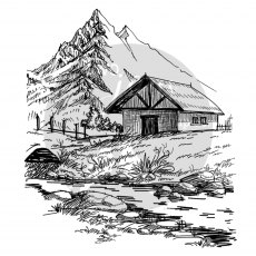 Two Jays Clear Stamp Mountain House