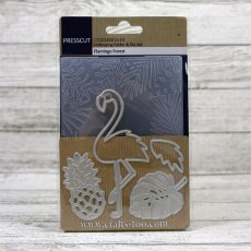 Presscut Embossing Folder and Die Set Flamingo Forest