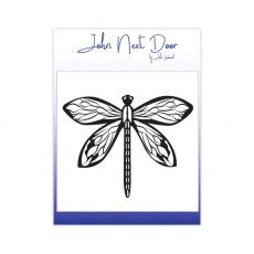John Next Door Clear Stamp Bold Dragonfly